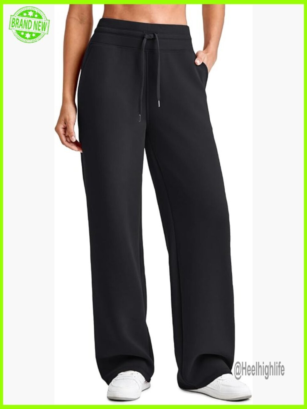 Modal Soft Wide Leg Sweatpants High Waist Drawstring Lounge Pants with Pockets